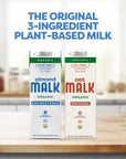 Malk Organic Unsweetened Almond Milk  32 fl oz  6 pack  Non GMO Whole 30 approved Dairy Free Vegan Plant Based