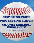 Big League Chew Curveball Cotton Candy Bubble Gum  Tasty Cotton Candy Delight  Ideal for Baseball Games Teams Concessions Parties and Beyond  Pack of 12 Bags 212oz Each