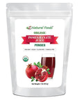 Z Natural Foods Organic Pomegranate Juice Powder NutrientPacked Powder Mix It Into Smoothies Tea Juice Yogurt and Recipes Raw Vegan NonGMO GlutenFree 1 lb