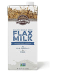 Manitoba Milling Company Unsweetened Flax Milk 32 Ounce Unsweetened Original 4pk PlantBased NonDairy Milk Alternative with Omega3 4 g Protein Fiber Lignans  Shelf Stable