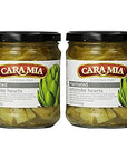 Al Amin Foods Cara Mia California Style Marinated Artichoke Hearts 2 Glass Jars Net Wt 1475oz 418g each