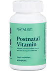 NATALIST Postnatal Vitamin Postpartum Essentials for Women - Mom & Baby Multivitamin & Breastfeeding Nutrition, Daily Wellness Supports Energy & Early Development While Nursing - 90 Capsules