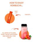 Garden Kombucha Tea Powder 5g x 20 Sachets 100g352oz Probiotics Prebiotics Sugar Free Black Tea Healthy Drink with Bottle FREE BOTTLE SHAKER Moro Blood Orange