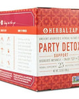 Herbal Zap Party Detox Ayurvedic Herbal Supplement 1 Box of 25 Packets