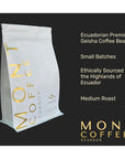 Mont Coffee  Geisha Coffee Ecuador Whole Bean Fresh Roasted 12 Ounce Premium Ecuadorian Specialty Geisha Roasted Coffee Beans