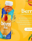 Berri Fit Mango Organic Sports Drink Alternative with Natural PlantBased Electrolytes Low Calorie Fitness Beverage NonGMO Paleo Friendly 16oz Pack of 12