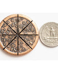 Pizza Moon Supreme Pizza Lunar Coin in Copper with Tiny Pizza Box