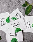 Simply Gum Mints  Individually Wrapped Mints  Peppermint  50 Pouches  Breath Freshening Vegan Non Gmo Nothing Artificial