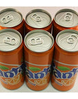 European Fanta Orange Soda 6Pack of Cans 6 x 330 ml