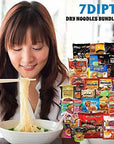 Assorted Ramen Variety Bundle Instant Noodle Box wFortune Cookie  Chopsticks  Nong Shim Nissin Samyang Mama Acecook KungFu Ottogi with Extra Mix Brands FriedDry 12 pack