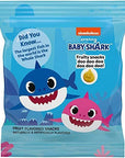 Funables Fruit Snacks, Baby Shark Shaped Fruit Flavored School Snacks, Pack of 10 0.8 ounce Pouches