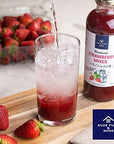 KUZE FUKU  SONS Homemade Strawberry Mixer Drink Mixer Made with Natural NonGMO Fruit No Artificial Flavors 16 Fl Oz 47317 ml 16 FL Oz 1