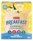 Breakfast Essentials Nutritional Powder Drink Mix Rich Milk Chocolate Classic French Vanilla and Strawberry Sensation 126 Ounce 30 Packets  with Make Your Day Stirrer