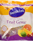 Jelly Belly Sunkist Fruit Gems Soft Fruit Candies 2lb Bag Pack of 2