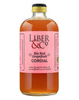 Liber  Co Rio Red Grapefruit Cordial 17 oz Made with Texas Grapefruit