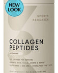 Sports Research Collagen Peptides for Women & Men - Hydrolyzed Type 1 & 3 Collagen Powder Protein Supplement for Healthy Skin, Nails, Bones & Joints - Easy Mixing Vital Nutrients & Proteins