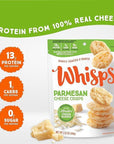 Whisps Cheese Crisps Variety Pack  Protein Chips  Healthy Snacks  Protein Snacks Gluten Free High Protein Low Carb Keto Food  Parmesan Asiago Cheddar Cheese 212 Oz 3 Pack