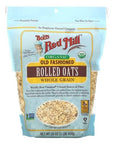 Bobs Red Mill Organic Old Fashoned Rolled Oats Whole Grain Worlds Best Oatmeal Good Source of Fiber NET WT 16 OZ 1LB 454g