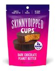 SkinnyDipped Dark Chocolate Peanut Butter Cups - 3.2oz, 4 Pack (24 Cups Total)