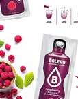 BOLERO  Rasberry Flavored Sugar Free and Low Calorie Powdered Drink Mix Makes 12 Gallon for Strong Flavor or 1 Gallon for Mild Flavor 12 Large Sachets  Europes Favorite Drink Mix