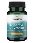 Swanson Amino Acid N-Acetyl L-Tyrosine 350 Milligrams 60 Capsules