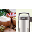 Vegan Revolution Vegan Milk Machine  Make Vegan Milk From Nuts Grains or Seeds Like Almonds Soy Coconuts Rice Oats and More  Includes Recipe Guide  Stainless Steel Blades  Nut Milk Makers