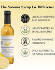 Sonoma Syrup Co Meyer Lemon Infused Simple Syrup 127 Fl Oz for Beverages Cocktails and Cooking