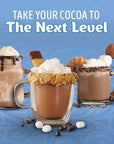 Swiss Miss Milk Chocolate Hot Cocoa Mix Packets 138 oz 50 ct with 150 Sophley Wrapped Wooden Coffee Stirrers