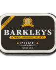 Barkleys Black Licorice Candy Licorice Pellets  Gluten Free Licorice Vegan Black Licorice Intense 1 Can x 16 gr