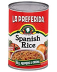 La Preferida Canned Spanish Rice  Quick  Easy Robust Sauce of Tomatoes Bell Pepper and Onion Vegan Natural ingredients15 oz Pack of 6