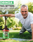 Herboganic Moringa Living Bitters for overall Health and wellness  Pack of 2 16oz