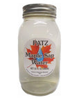 Patz Maple Sap Water 32 Ounce Jar Tapped from Wisconsin Maple Trees