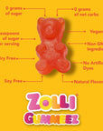 Zolli Gummies Variety  Delicious Zero Sugar AllergyFree KETO Vegan Clean Teeth Candy  4 Packs of 194oz Each for a Convenient and Flavorful Snacking Experience