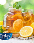 Tetley Black Tea Decaffeinated Iced Tea Blend Family Size Packaging May Vary 24 Count Pack of 6