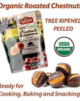 Gefen Organic Whole Peeled and Roasted Chestnuts 52oz 4 Pack  Chestnuts Peeled and Ready to Eat  Great for Cooking  Baking  Gluten Free  Kosher