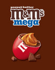 MMS Mega Peanut Butter Milk Chocolate Candy Share Size 24 Count Bulk Box