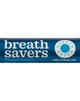 Breathsavers Peppermint Rolled mints 12 per roll Pack of 48