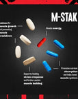 Animal M-Stak - Non-Hormonal Hard Gainers Muscle Building Stack with Energy Complex - 21 Count