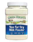 Non Fat Dry Milk Powder  3 Pounds  136 Kilo Jar 42 Servings  Proudly Made in America  Healthy Nourishing Essentials by Green Heights