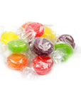 Assorted Fruit Buttons  4 Pound Bag  Bulk Assorted Candies  Individually Wrapped Candies  By Queen Jax