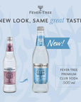 Fever Tree Club Soda  Premium Quality Mixer  Refreshing Beverage for Cocktails  Mocktails Naturally Sourced Ingredients No Artificial Sweeteners or Colors  500 ML Bottles  Pack of 8