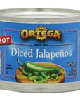 Ortega Diced Jalapenos Cans 24 Ounce