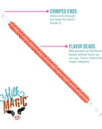 Milk Magic Milk Flavoring Straws 4Pack Bundle 16 count Includes 4 Chocolate 4 Chocolate Peanut Butter 4 Chocolate Banana and 4 Cookies  Cream Cereal Straws