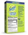 Sunkist Singles To Go Drink Mix Lemon Lime 3 Boxes with 6 Packets Each 18 Total Servings