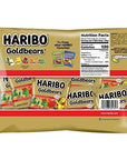 Haribo Gold-Bears Christmas Edition Gummi Candy Mini Packages, 9.5 oz Total Bag Weight, Pack of 3