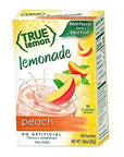 True Lemon Assorted Beverage Pack 5boxes 10ct each with 5 FREE BONUS Sticks of Lemonade True Lemon Original True Peach Lemonade True Black Cherry Limeade True Mango Orange and True Raspberry Assorted True Lemonade Drink Mixes