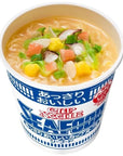 Nissin CUP NOODLE Japanese instant noodles Cup ramen European cheese curry flavorLight type Seafood 4 each With MAIKO sticker Pio big bazar