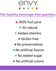 Envy Sparkling 100 Fruit Juice Acai Berry 8oz Case of 24