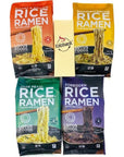 Lotus Foods Rice Ramen Noodle Soup Variety Sample  Jade Pearl Wakame Miso  Buckwheat Shiitake Mushroom  Millet  Brown Red Miso  Forbidden White Miso Soup Bundled With Kokobunch Kit 428oz PACK