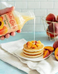 BUTTER COUNTRY Rich  Creamy Buttermilk Syrup  Peaches  Cream Flavor  No Artificial Flavors No Corn Syrup GlutenFree rBSTFree Dairy  Syrup for Pancakes Waffles  Desserts  16 fl oz1 Pack